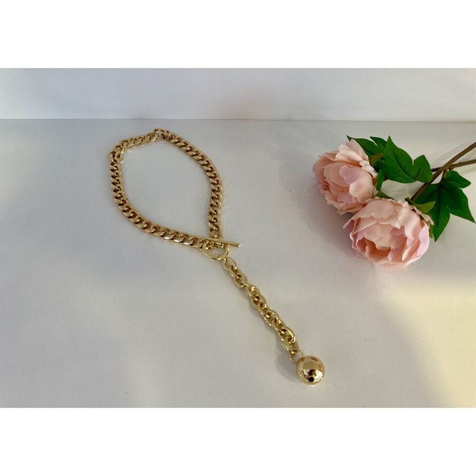 Gold Rengi Zincir Kolye