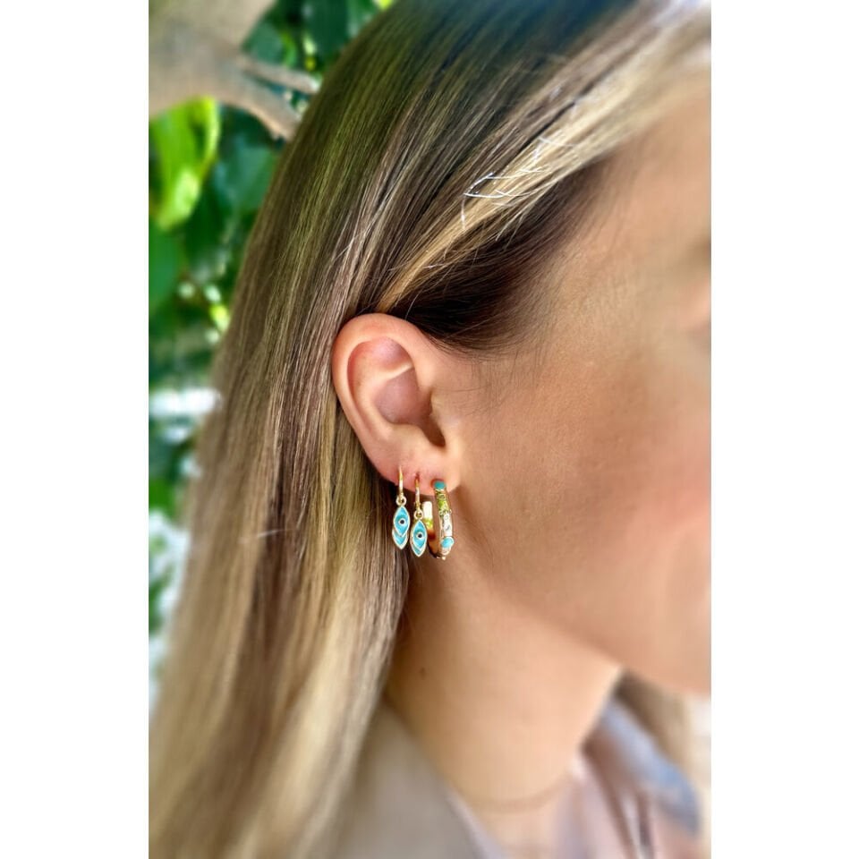 Babi 3’lü Çelik Küpe