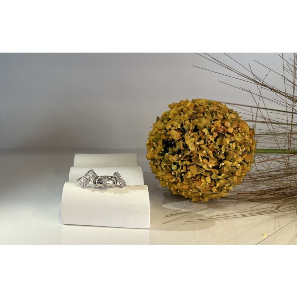 Poes Üçlü Silver Çelik Küpe